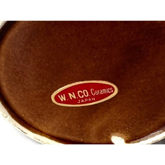 Vintage Japan Ceramic Mug Risque Nude Pin Up Girl Strip Tease Brown Tiki - Picture 6 of 7